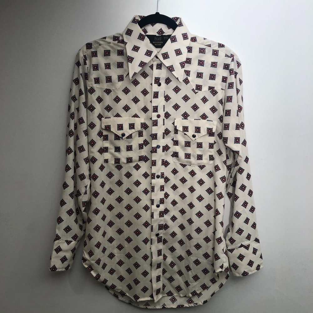 70s Vintage Sears Western Wear Shirt